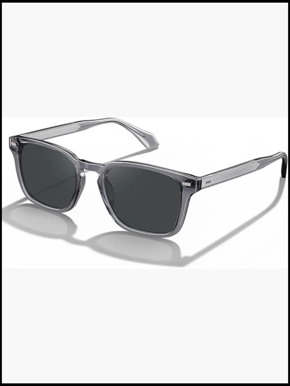 Retro Square Acetate Sunglasses Polarized UV400 Driving Glasses